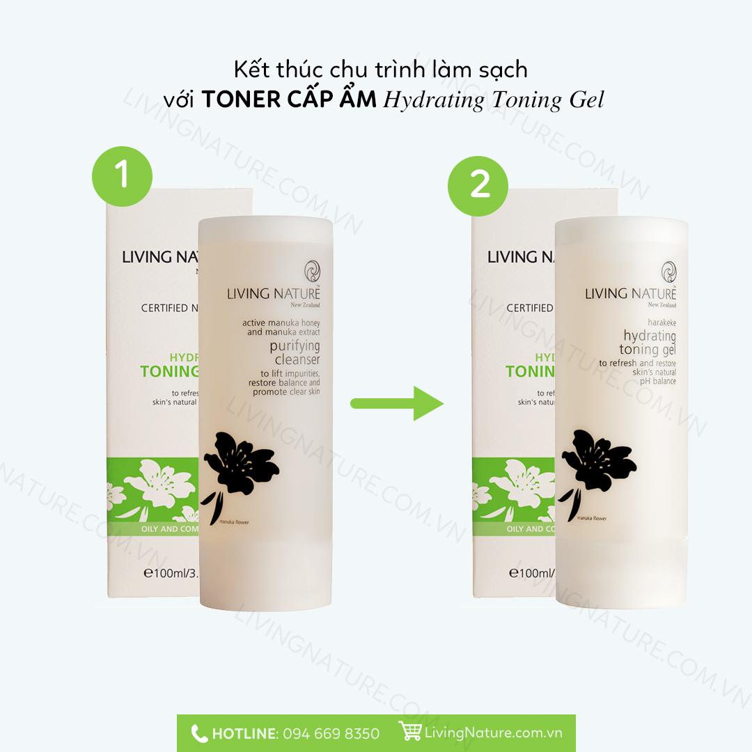 Sữa rửa mặt Living Nature Purifying Cleanser 3