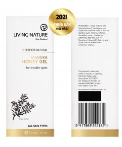 Gel trị mụn Manuka Living Nature Manuka Honey Gel 50ml 3a