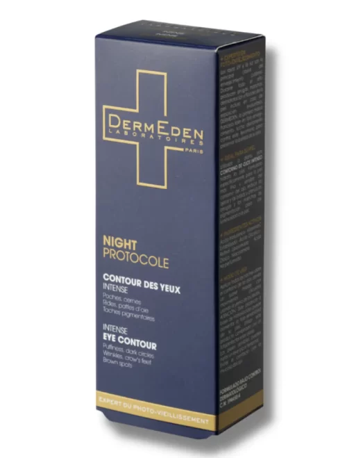 Kem giảm nếp nhăn, quầng thâm mắt DermEden Night Protocole Intense Eye Contour 15ml