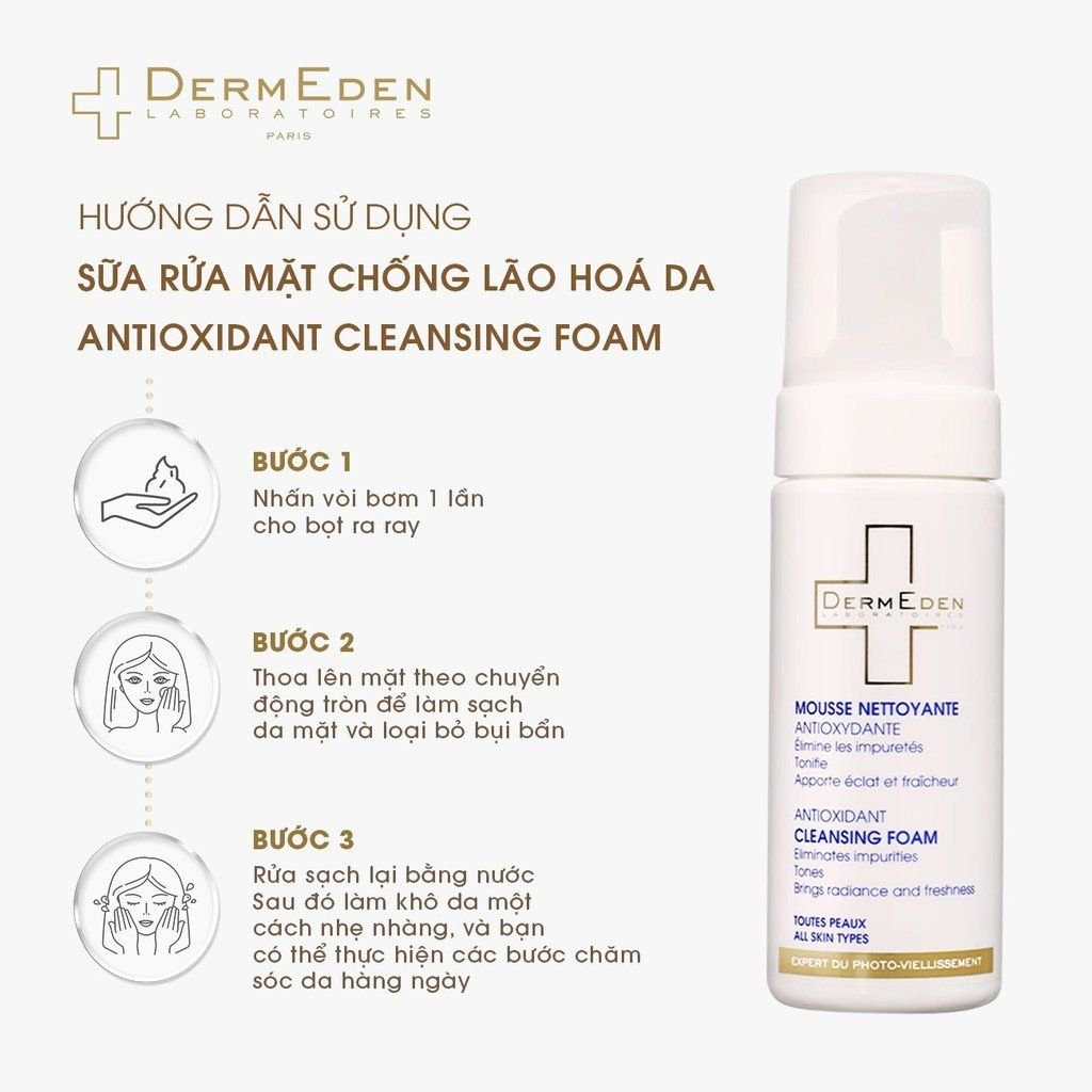 sua-rua-mat-tao-bot-chong-lao-hoa-dermeden-antioxydante-cleansing-foam-150ml 5