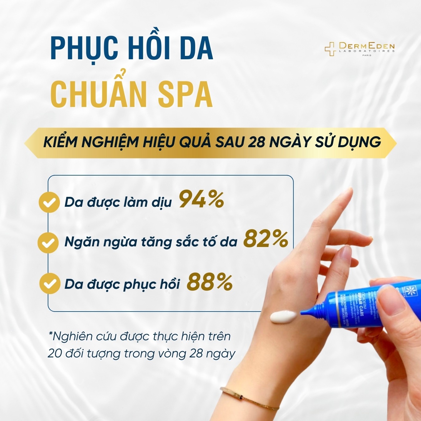 Kem phục hồi da Dermeden Cicaderm: làm dịu, tái tạo da sau treatment1