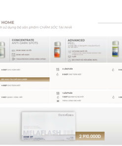 Bộ 3 tinh chất trị tăng sắc tố DermEden Melaflash Home Set (3 x 10ml)