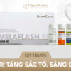 Bộ 3 tinh chất trị tăng sắc tố DermEden Melaflash Home Set