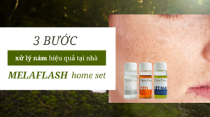 Giải pháp 3 bước xử lý nám hiệu quả tại nhà từ DermEden MelaFlash Home Set 1